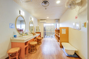 別館「ホテルワイナリーヒル」の貸切風呂の脱衣室